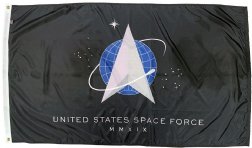 3'x5' Space Force, Nylon, Heading & Grommets