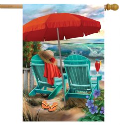 Summer - Beach Life House Flag - Printed