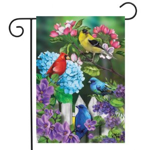 Birds - Feathered Friends Garden Flag