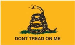 Gadsden (1776) - 12"x18" Nylon