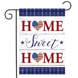 Patriotic - Home Sweet Home Garden Flag