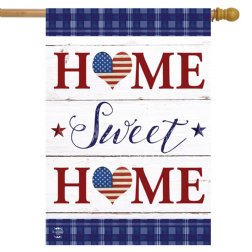 Patriotic - Patriotic Home Sweet Home House Banner - Printed