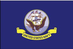 12"x18" Navy (Boat), Nylon, Heading & Grommets